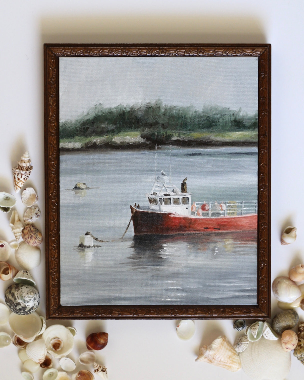 Hand-Carved Wooden Frame